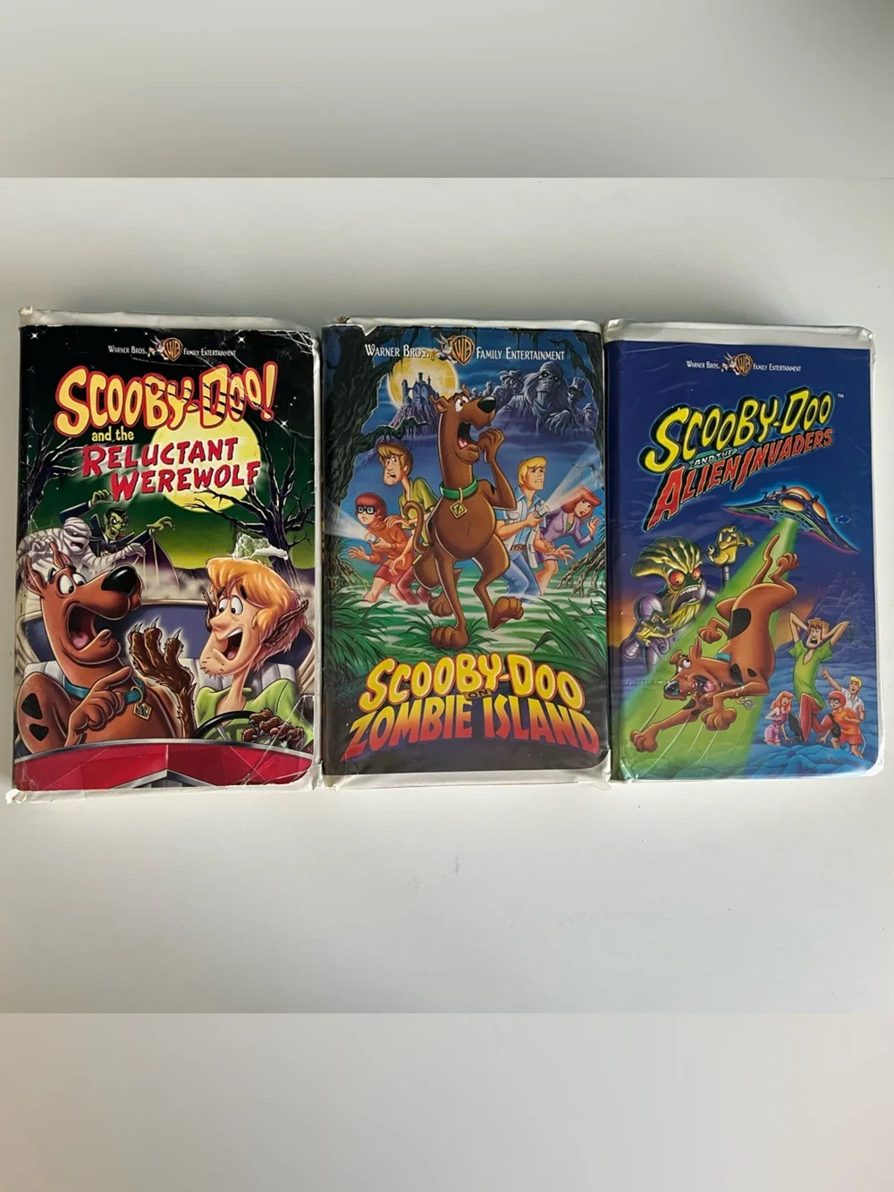 Scooby doo VHS Trio Zombie Island Reluctant Werewolf Alien Invaders